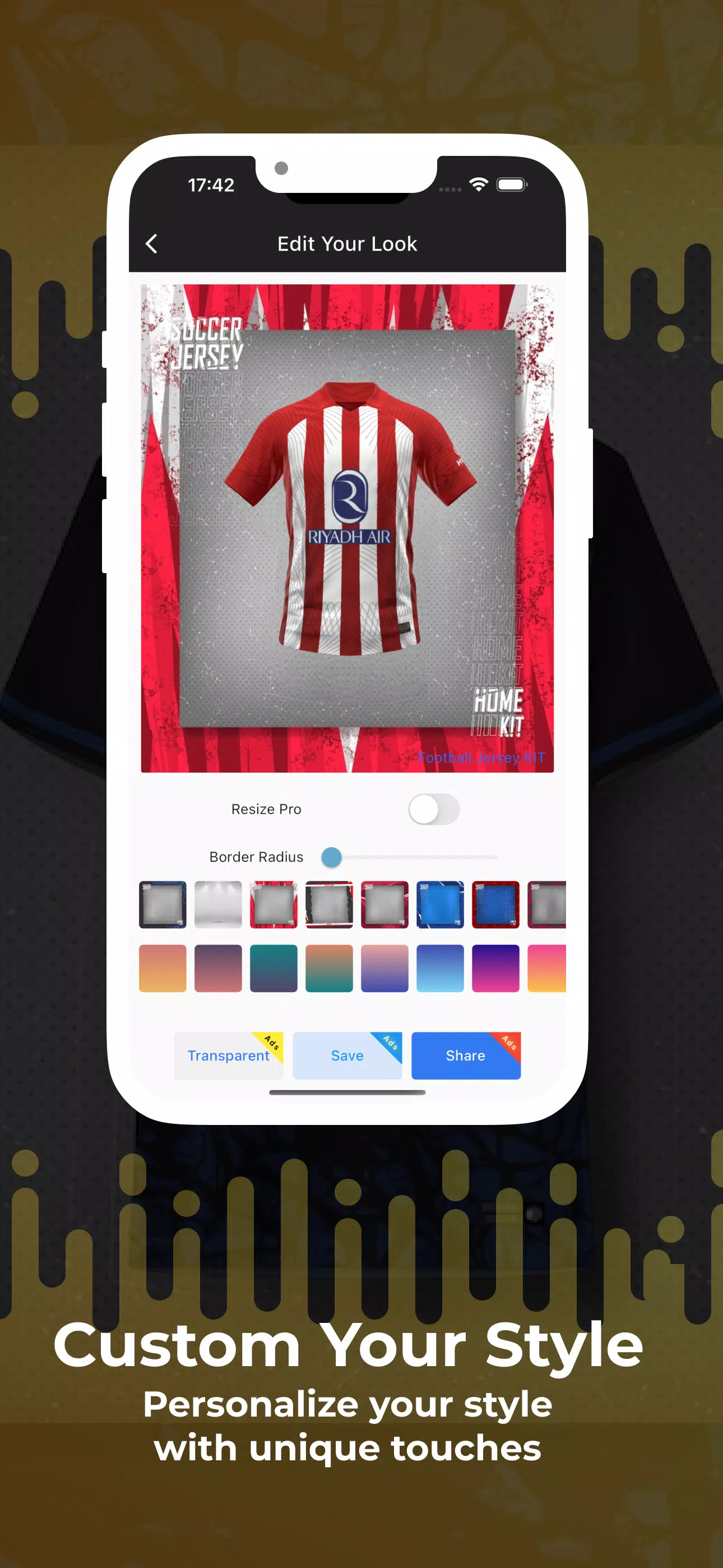 Football Jersey Kit Creator Captura de pantalla 2
