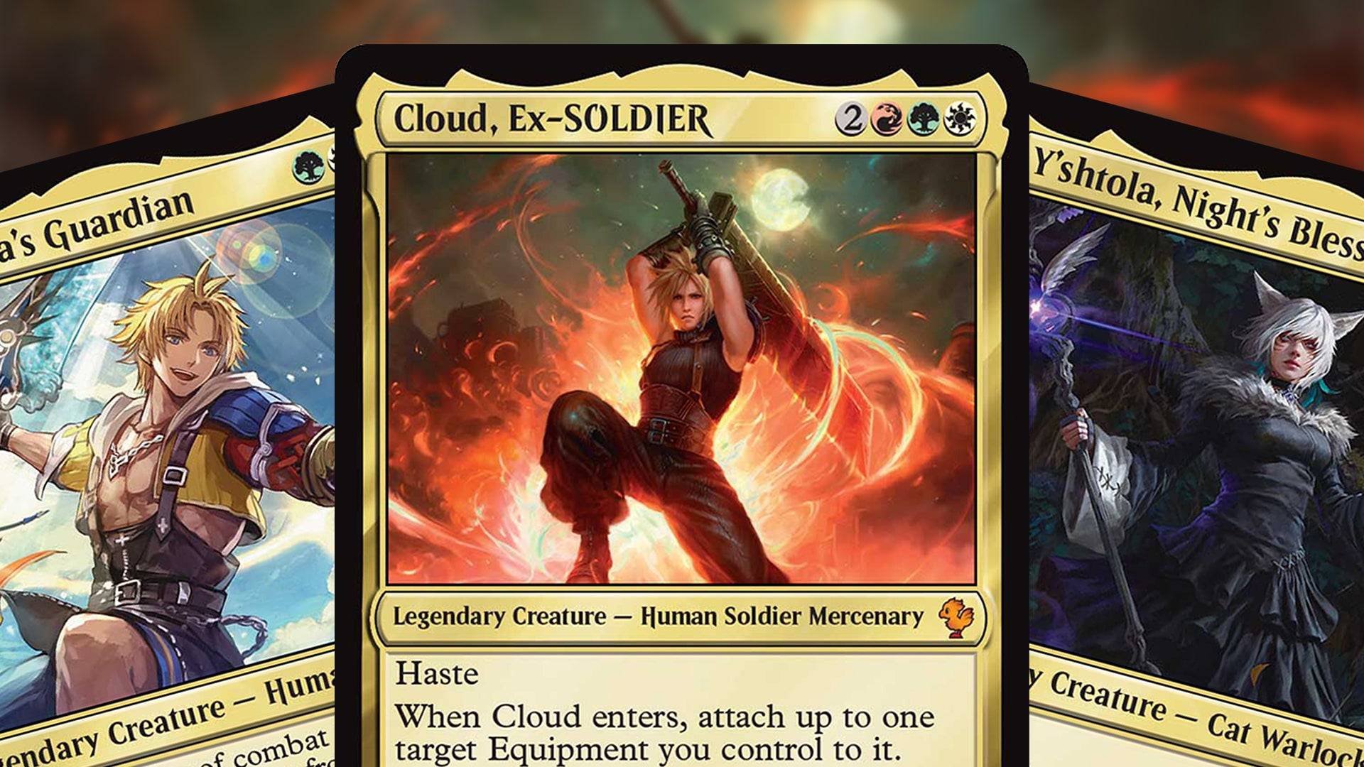 „Final Fantasy Commander Decks: Cloud, Tidus”.