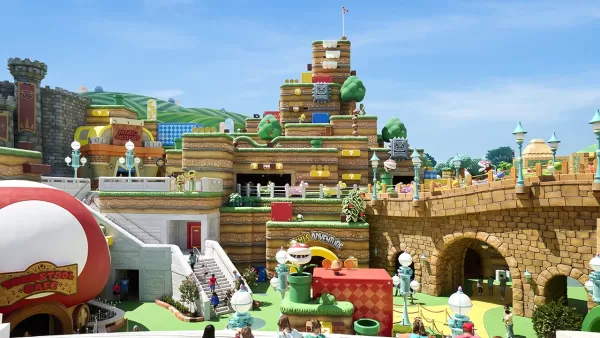 Super Nintendo World decor