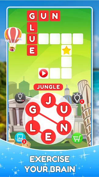 Word Travels Crossword Puzzle 스크린샷 2