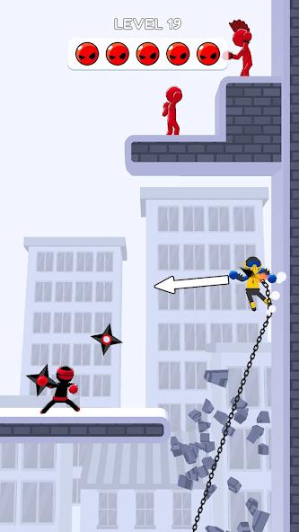 Stickman Teleport Master 3D Mod Captura de tela 3