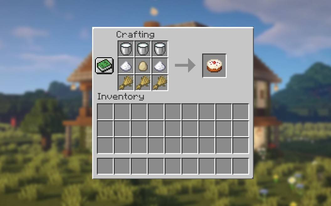 Рецепт торта в Minecraft