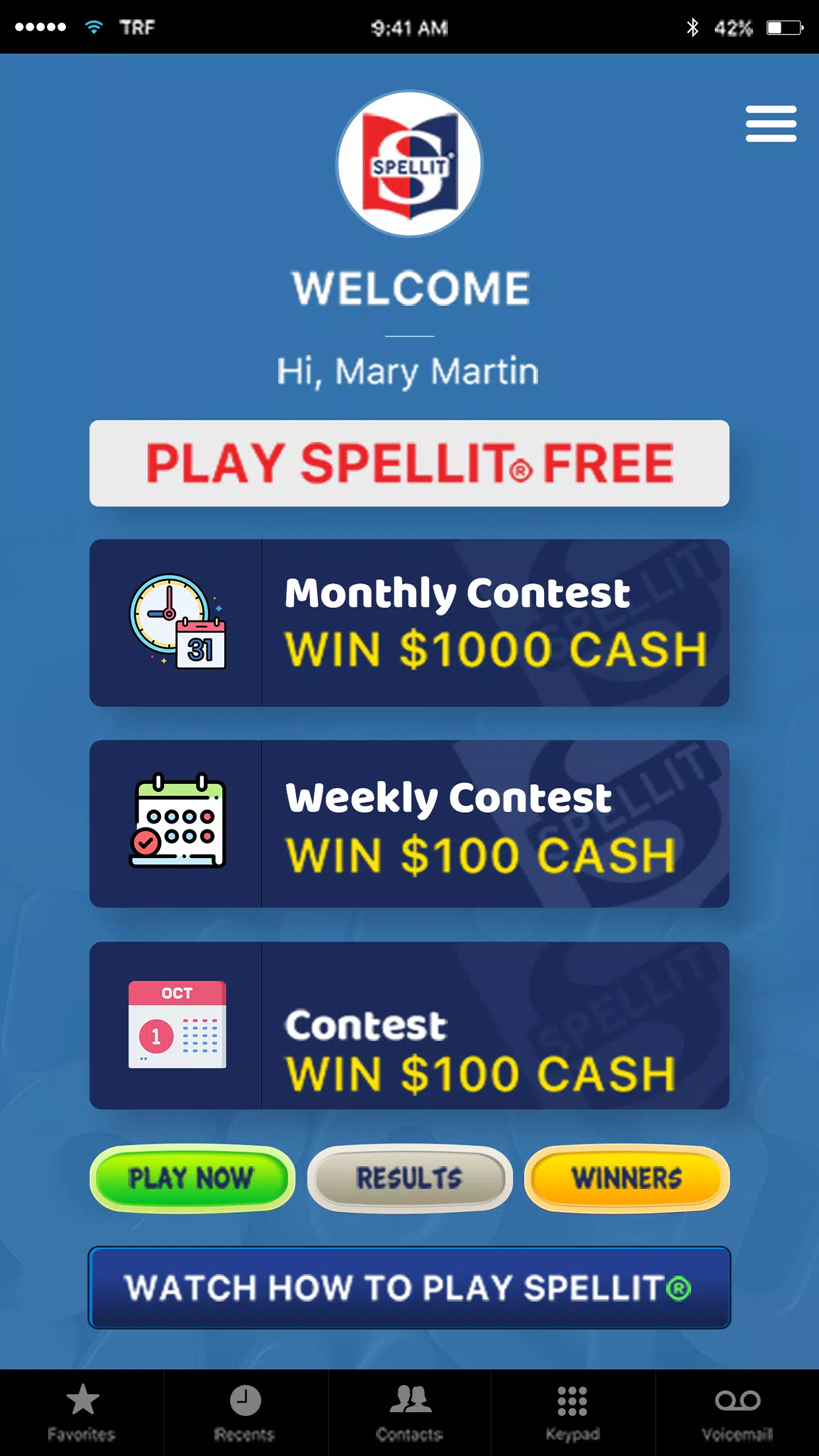 SPELLIT® SPELL WORDS WIN CASH应用截图第0张