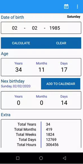 Age Calculator Скриншот 0