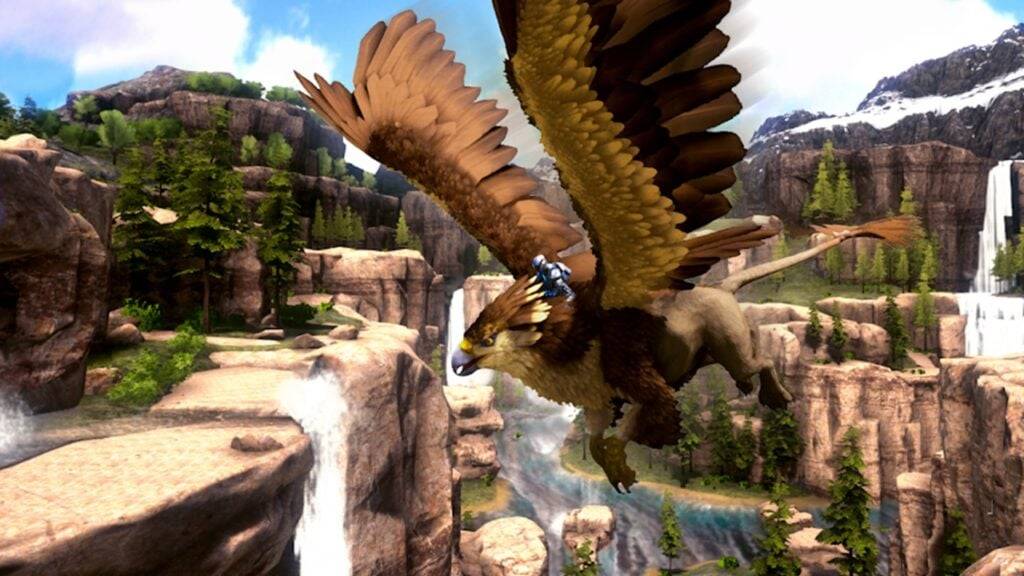Khám phá các biom mới và thuần hóa Griffins trong bản cập nhật bản đồ Ragnarok của Ark Mobile