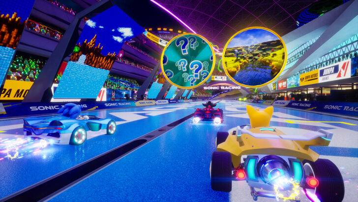 Sonic Racing: Crossworlds Travel Anelli in azione