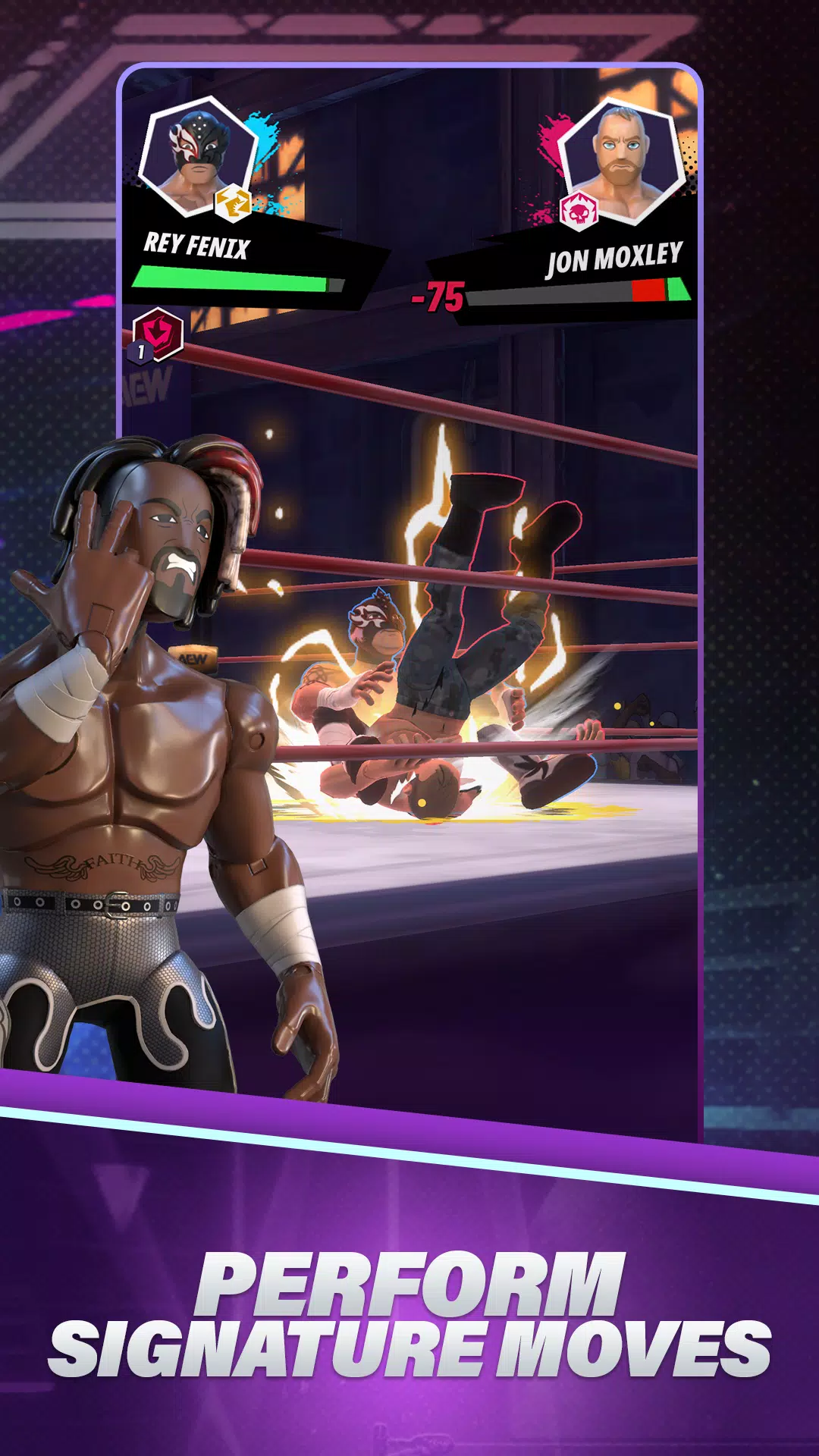 AEW: Figure Fighters Wrestling 스크린샷 1