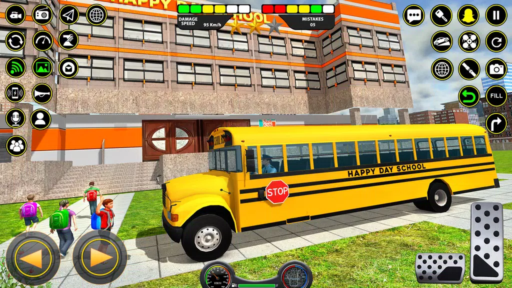 School Bus Coach Driver Games Captura de tela 0
