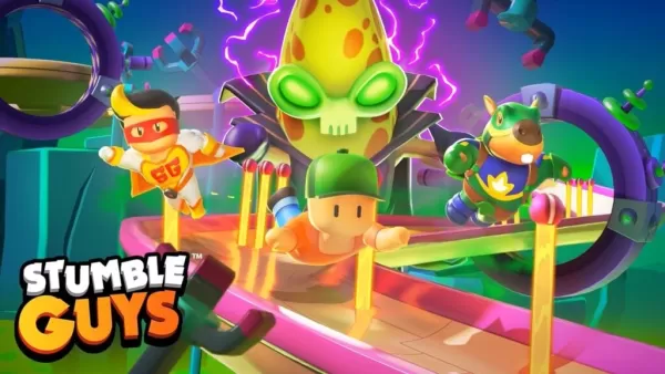 Survivre à Darkpeel's Lair in Stumble Guys Dernière saison de super-héros de la saison