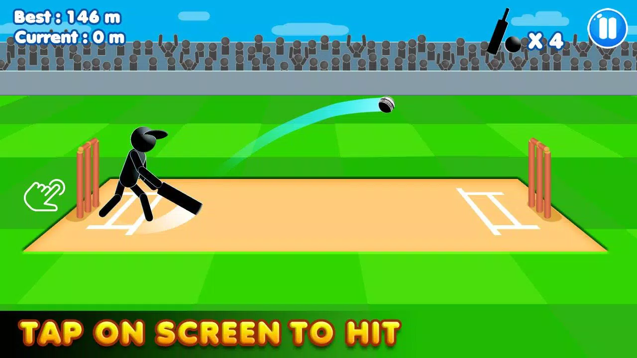 Stickman Cricket:Cricket Games Скриншот 1