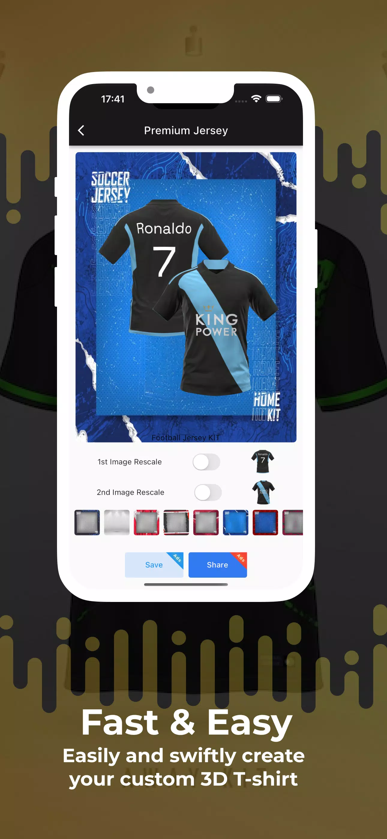 Football Jersey Kit Creator Captura de pantalla 1