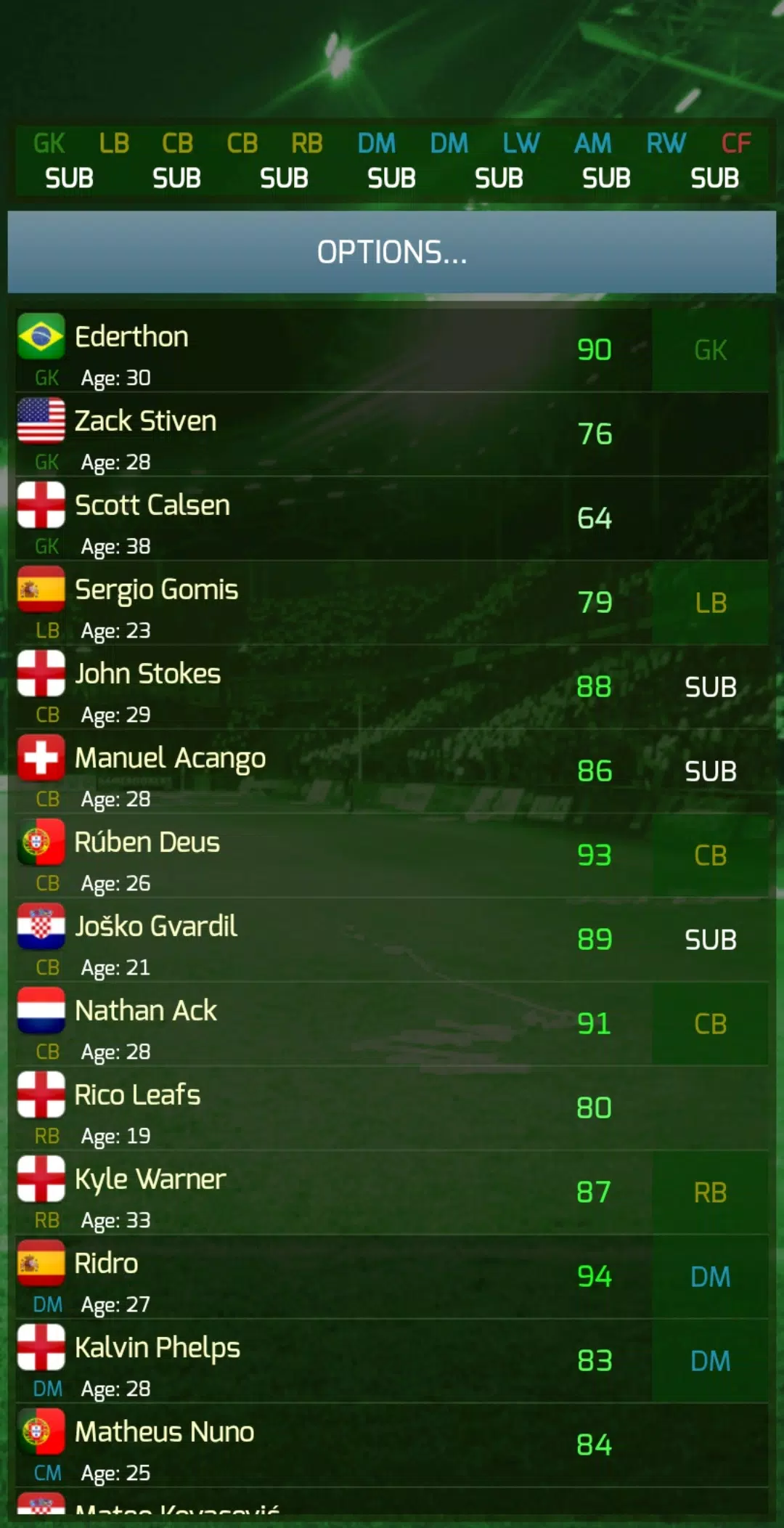 True Football 3 スクリーンショット 2