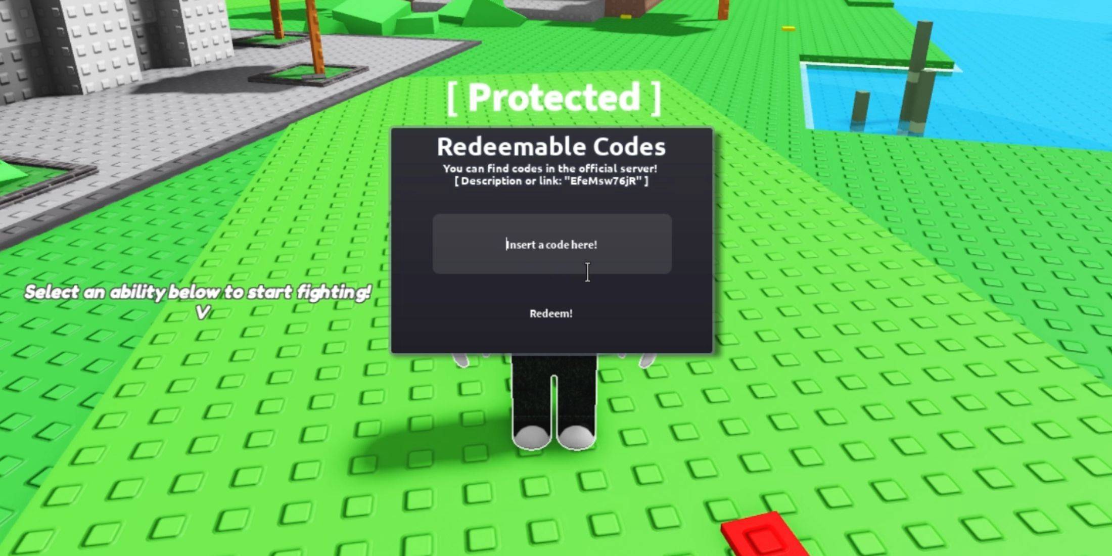 Redimir códigos en la lucha de guiones infinitos