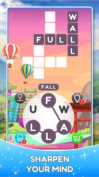 Word Travels Crossword Puzzle 스크린샷 1