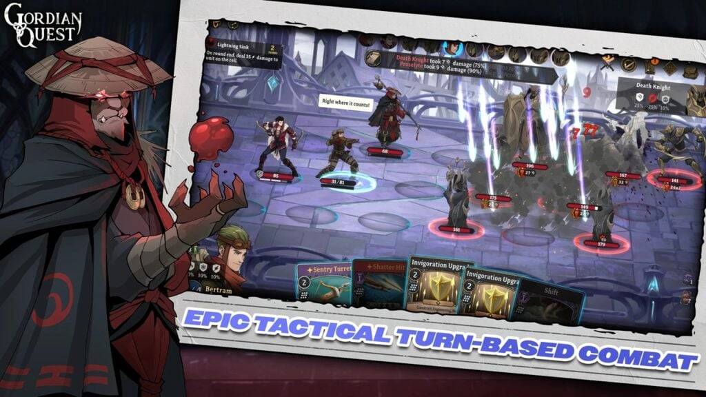 Deck-building RPG Gordian Quest Lands sa Android