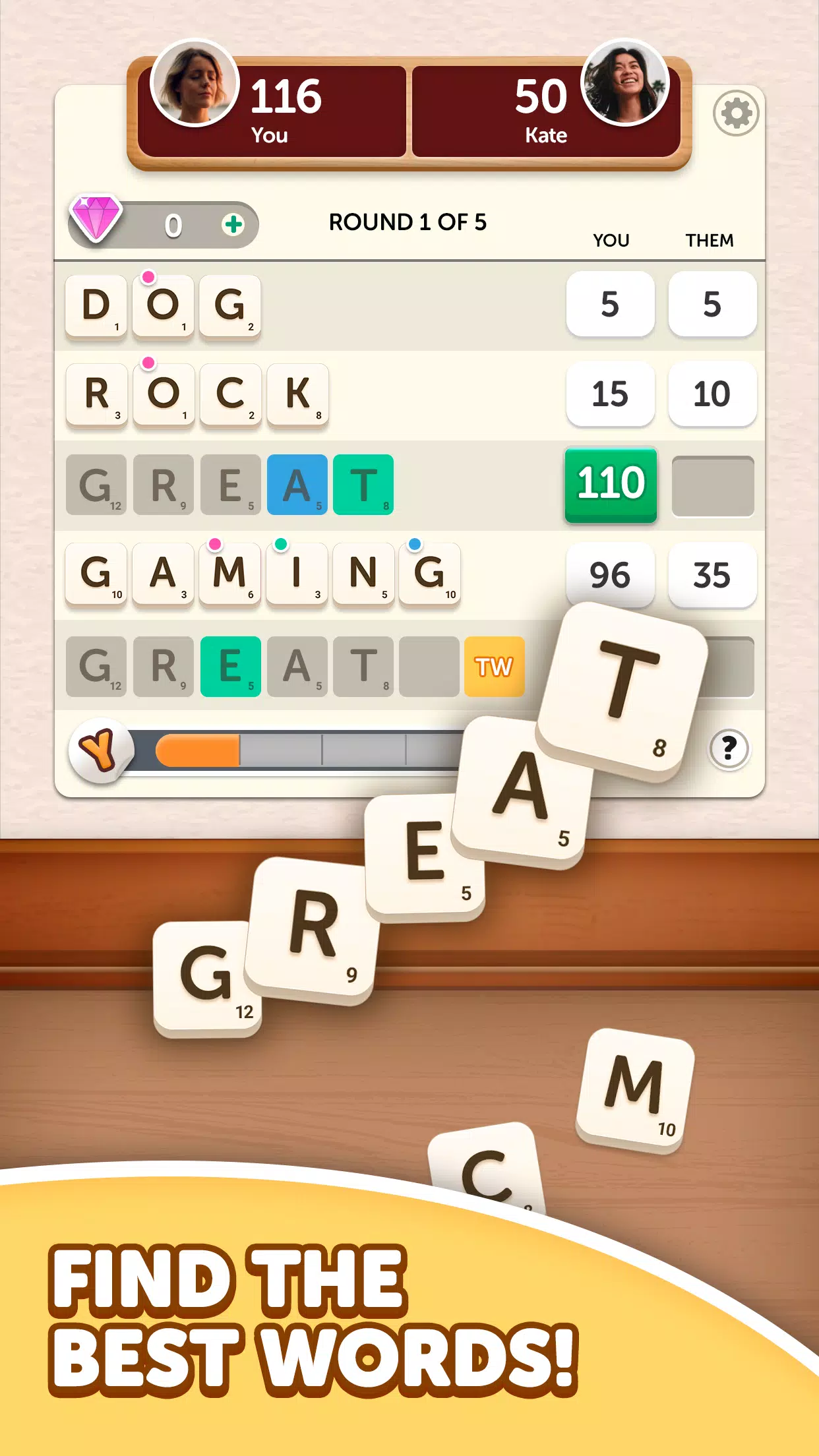 Word Yatzy - Fun Word Puzzler 스크린샷 0