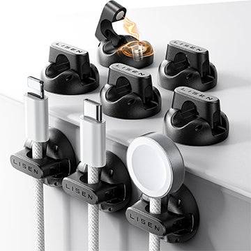 Confezione da 8 Clip Magnetiche per Cavi Lisen