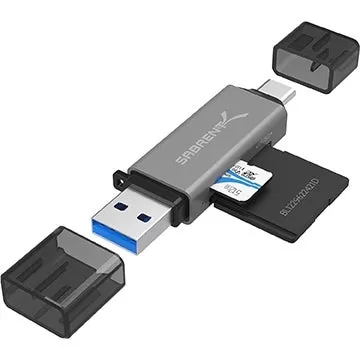 7 美元 USB-A/C 双接口微型 SD 读卡器