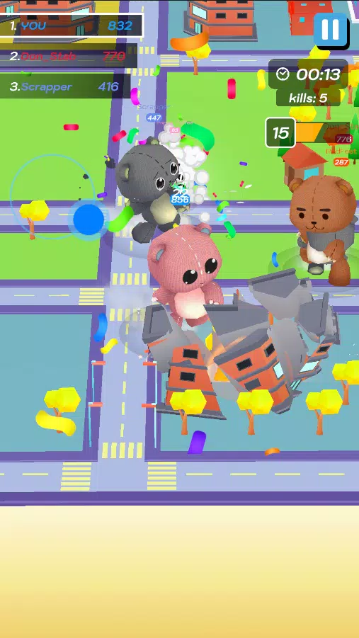 Crazy Monster City Captura de tela 1