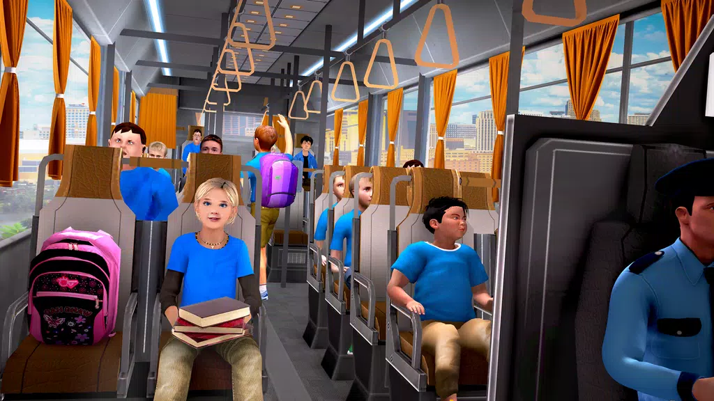 School Bus Coach Driver Games Captura de tela 2