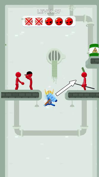 Stickman Teleport Master 3D Mod Captura de tela 1