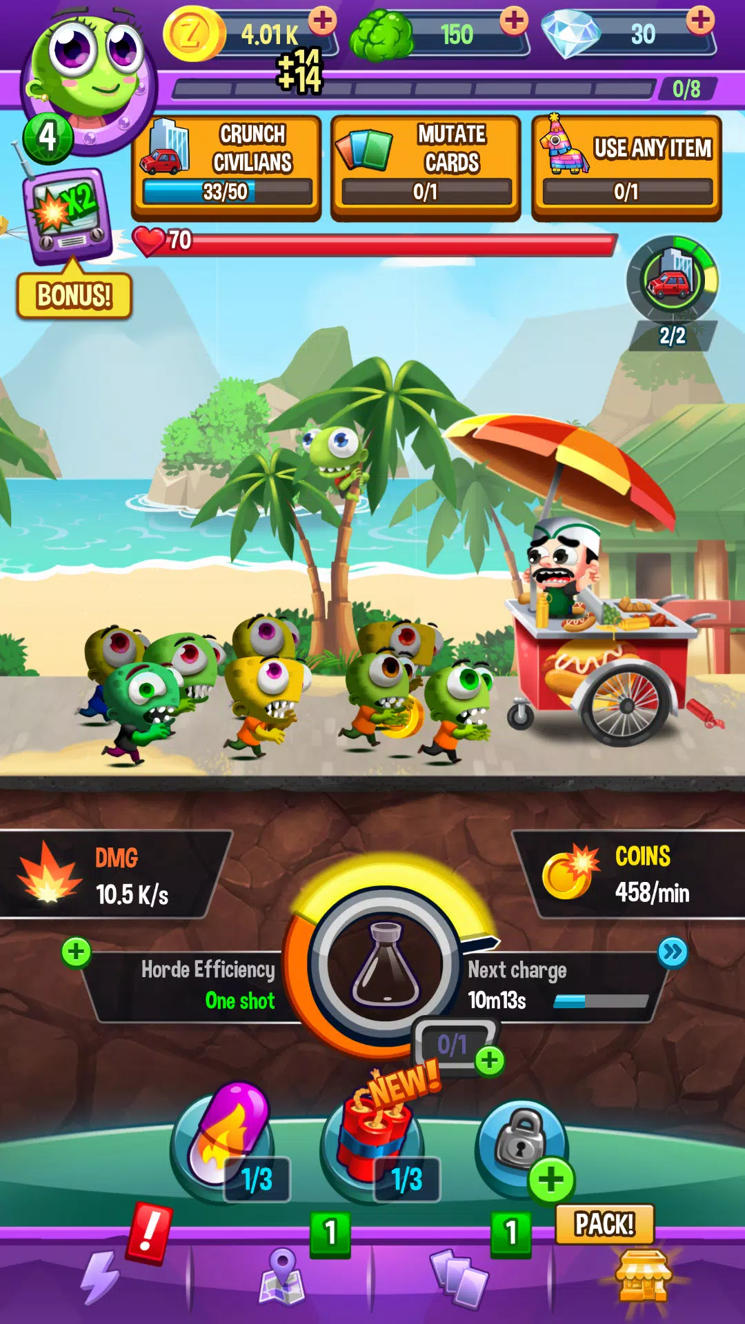 Idle Rush : Zombie Tsunami Capture d'écran 0
