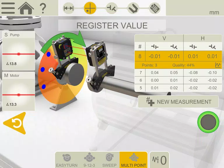 Easy-Laser XT Alignment ဖန်သားပြင်ဓာတ်ပုံ 1