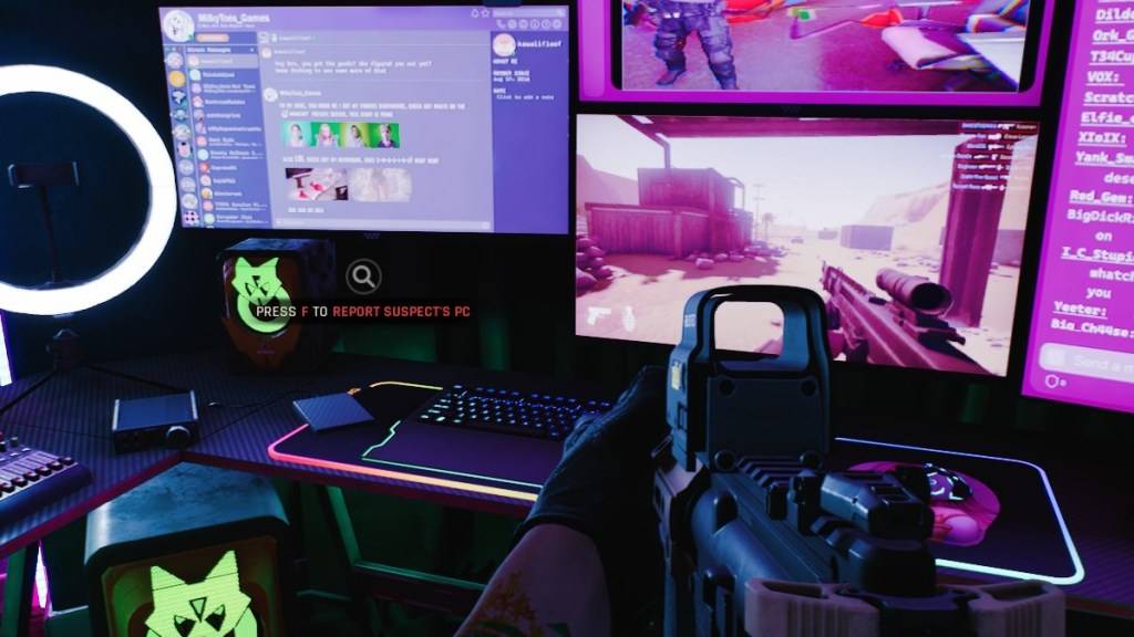 Capture d'écran via l'évasion