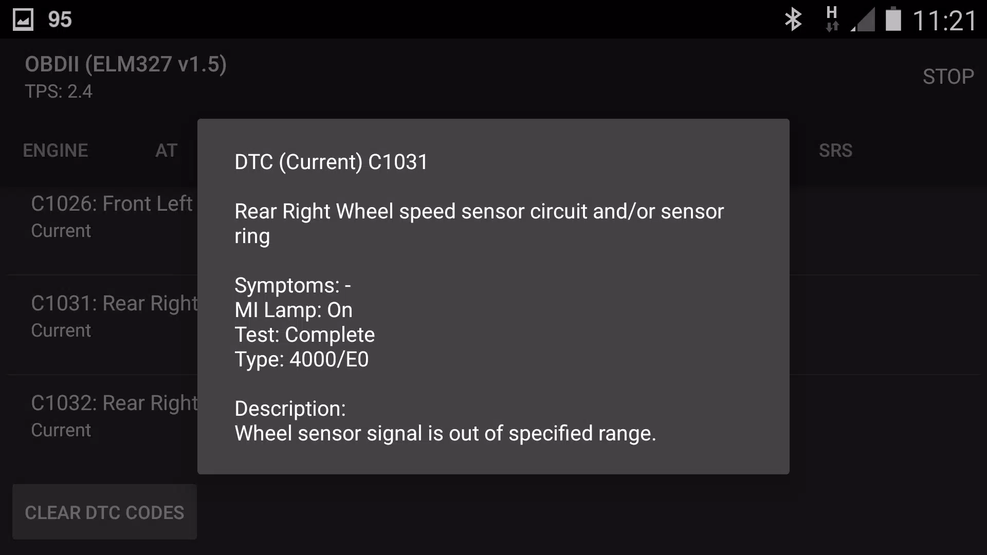 SZ Viewer: read DTC for Suzuki Captura de tela 3