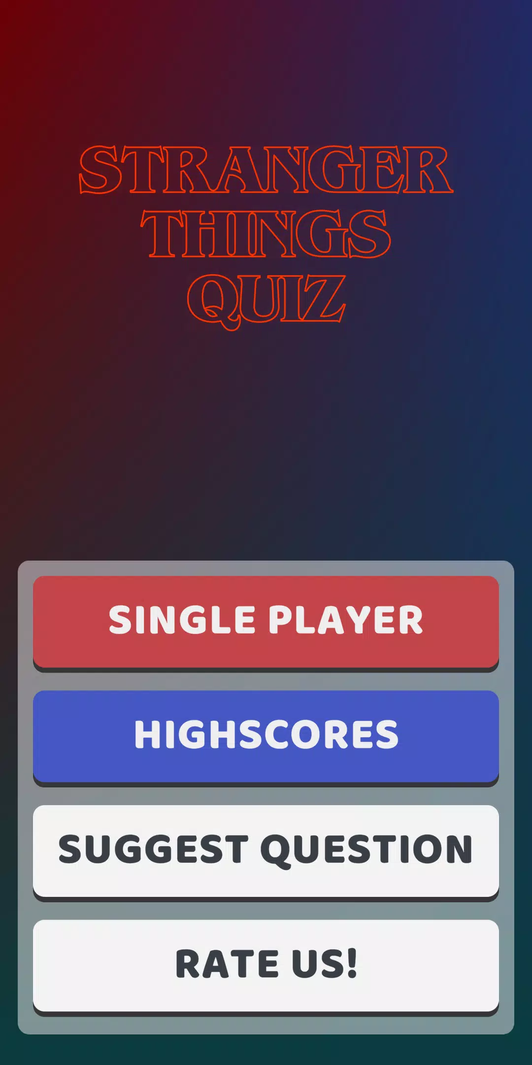 Stranger Things Quiz 스크린샷 0