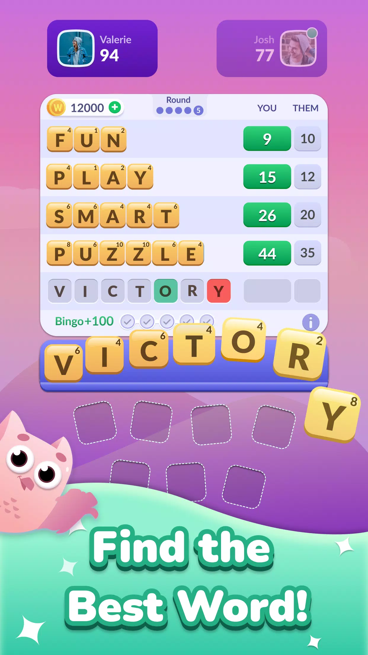 Word Roll - Word Bingo 스크린샷 1