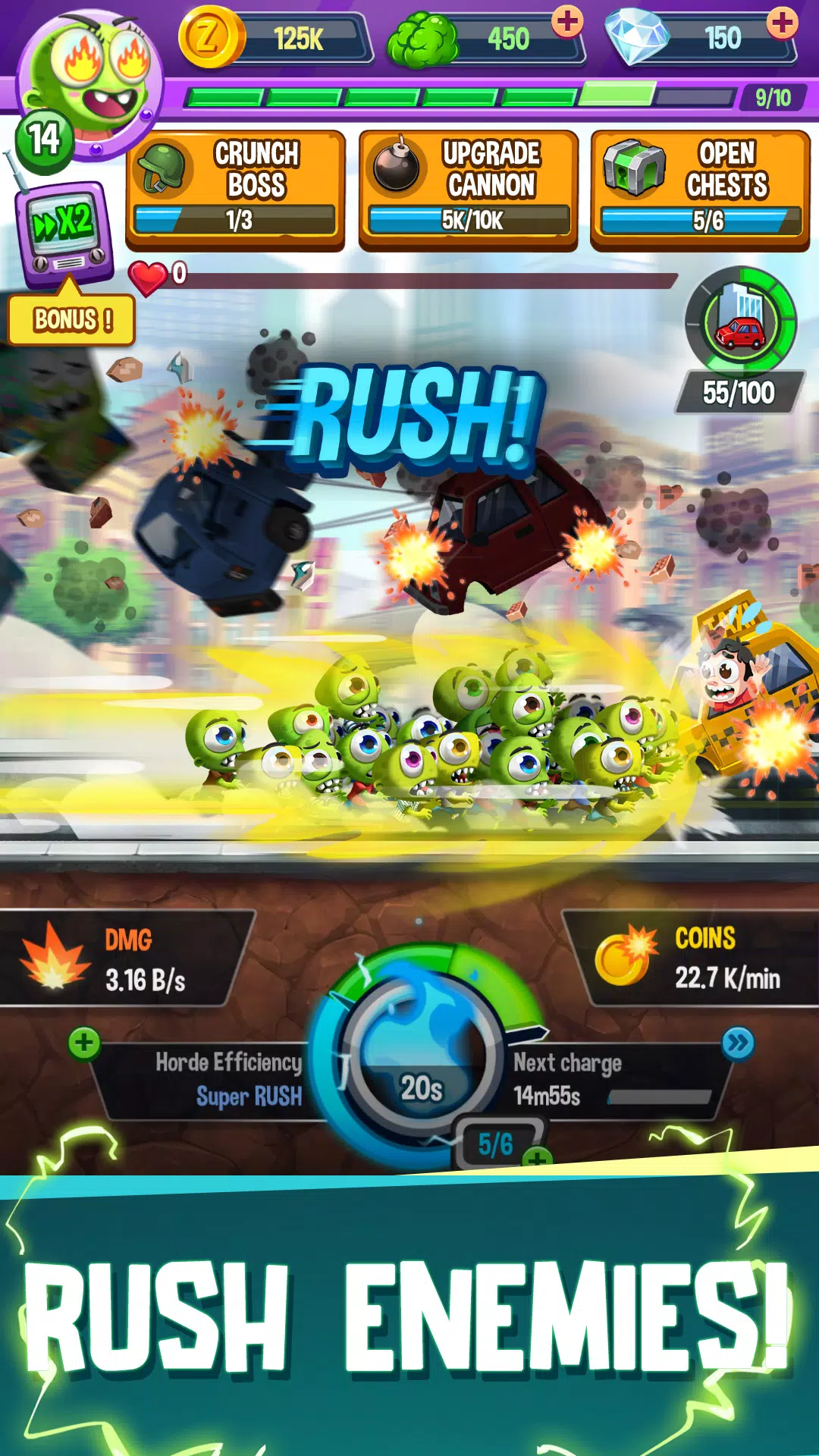 Idle Rush : Zombie Tsunami Capture d'écran 3