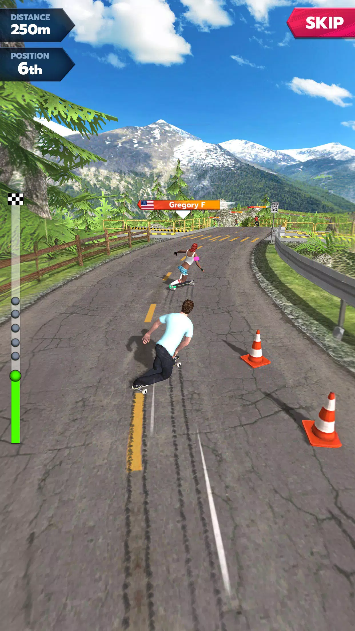 Downhill Race League Capture d'écran 2