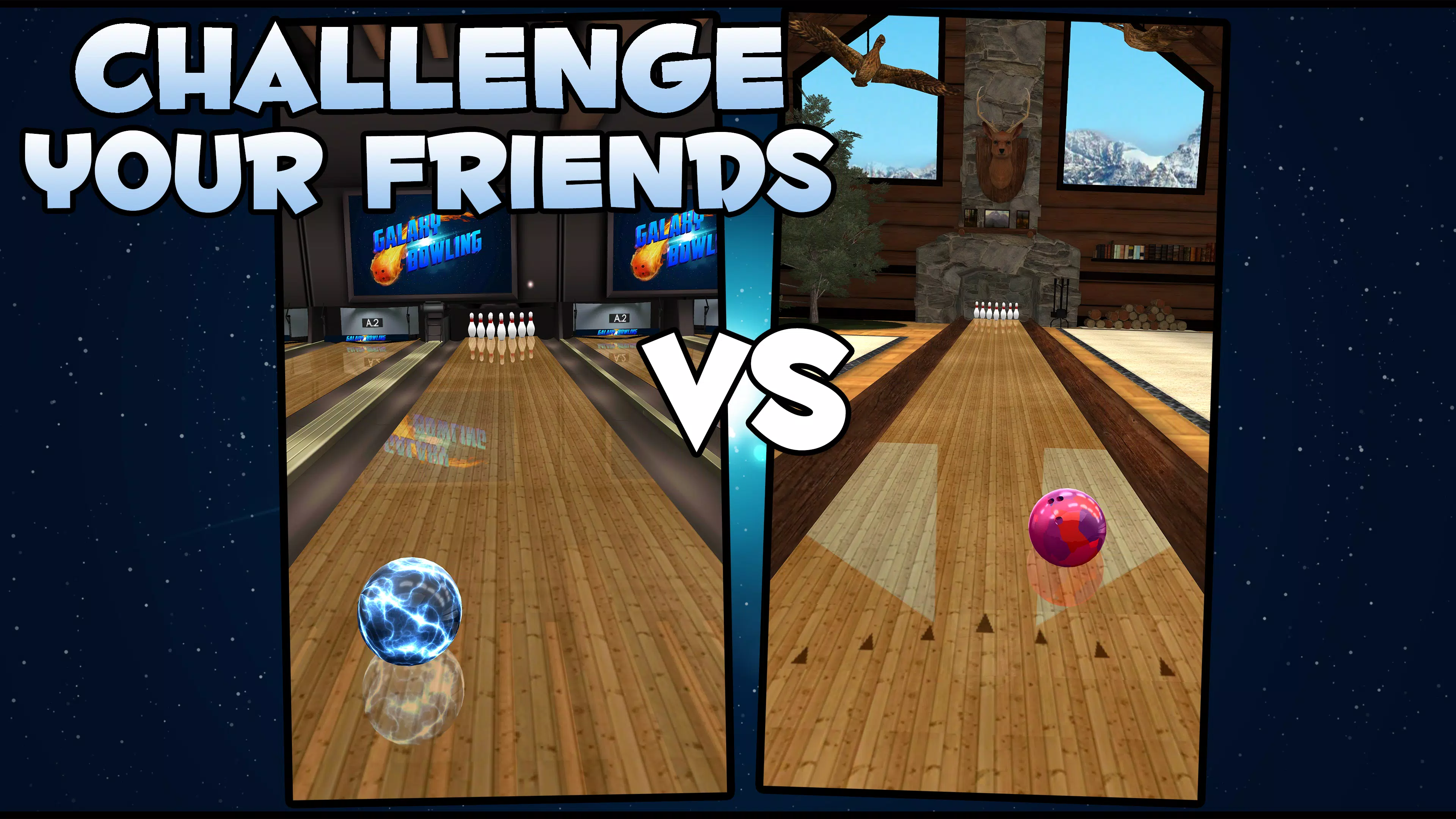 Galaxy Bowling 3D Captura de pantalla 1