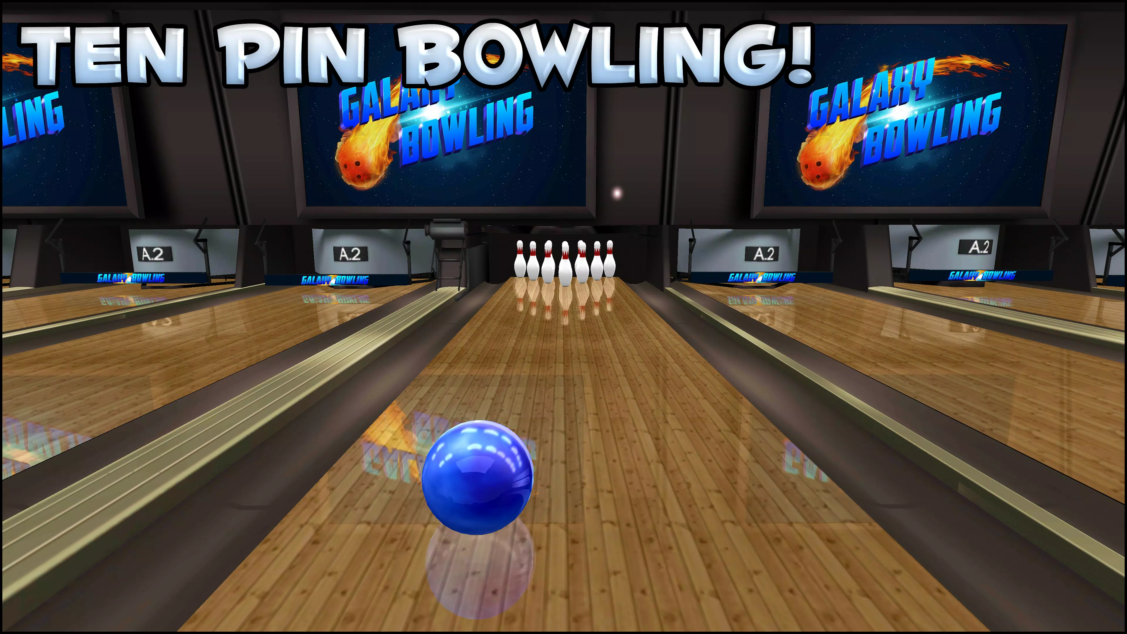 Galaxy Bowling 3D Captura de pantalla 2