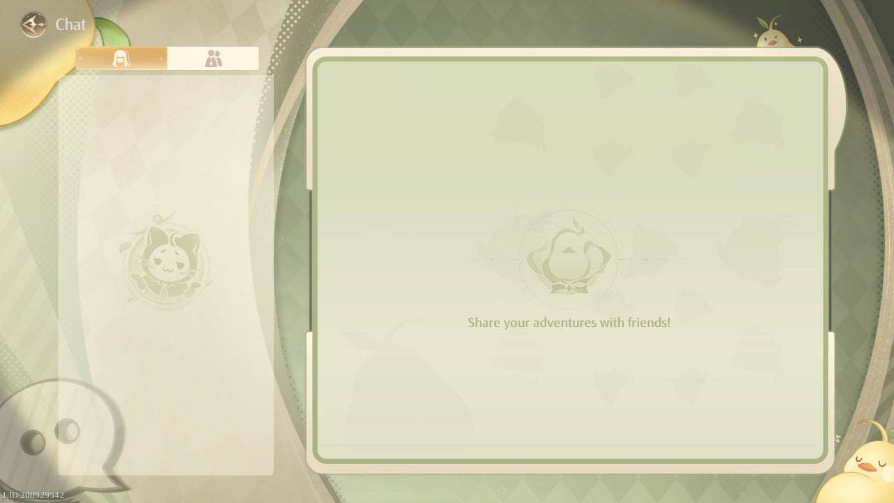 In-Game Chat in Infinity Nikki