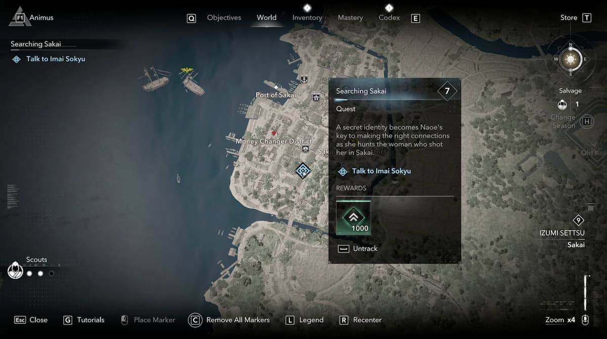 Imai Sokyu Standort in Assassins Creed Shadows