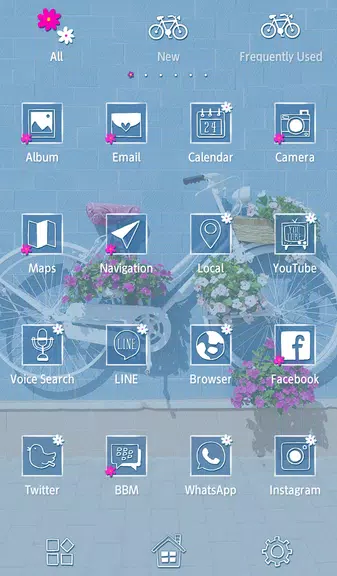 Vintage Floral Bike Theme應用截圖第1張