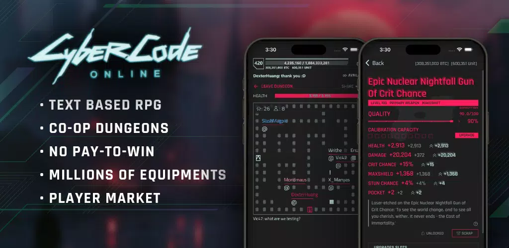 CyberCode Online -Text MMORPG Capture d'écran 0