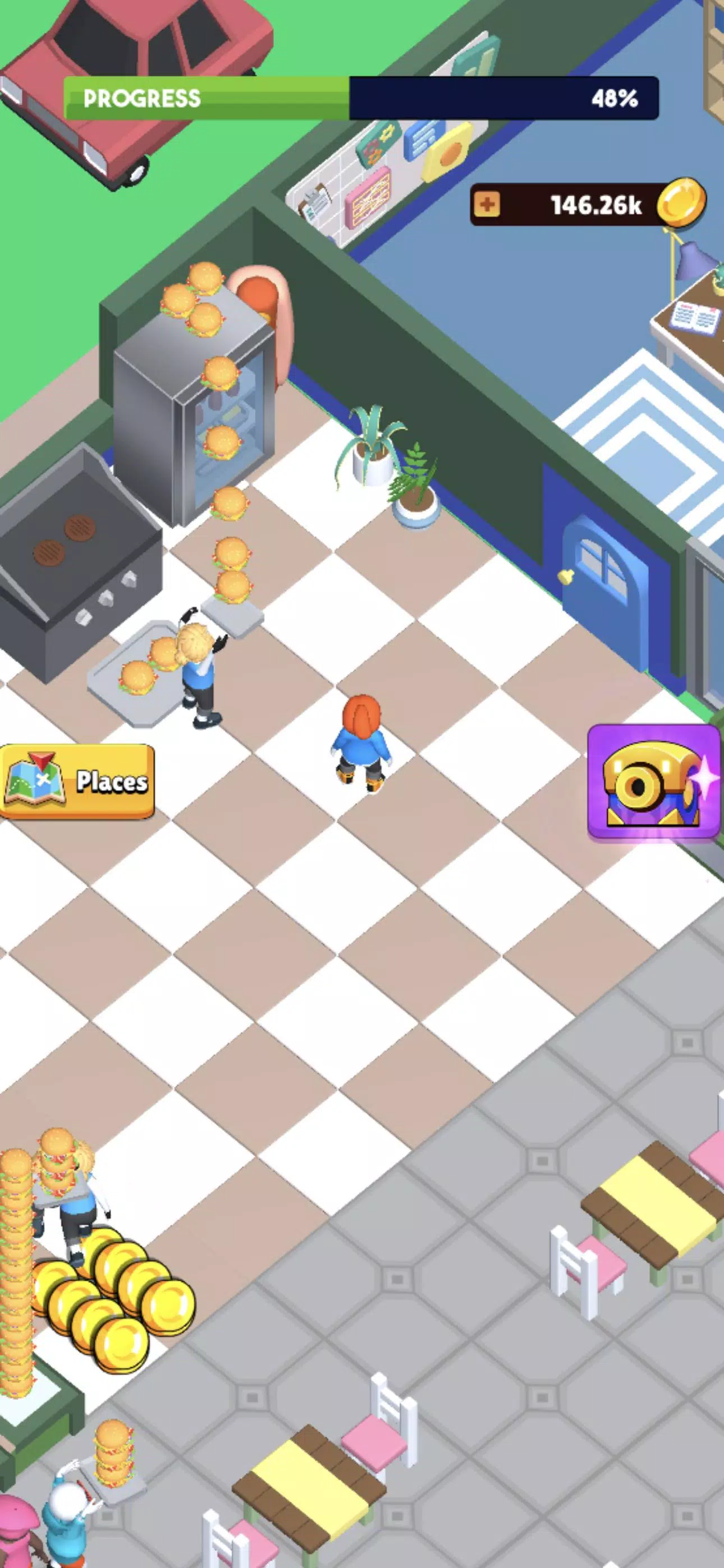 Fast Food Idle Tycoon Captura de pantalla 1
