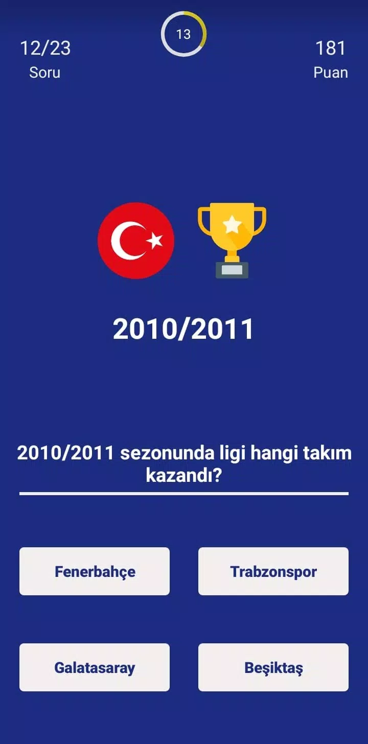 Türkiye Süper Ligi Bilgi Oyunu スクリーンショット 2