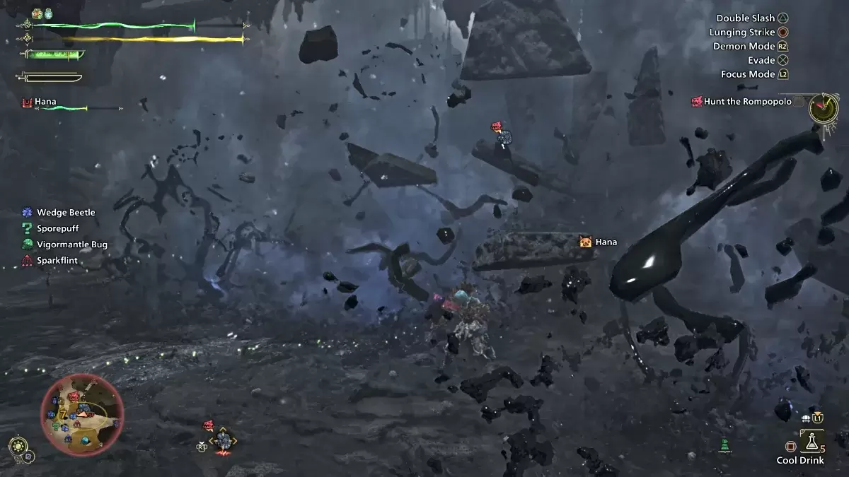 Rompopolo attaque dans Monster Hunter Wilds