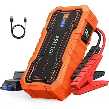 Inflador de pneus sem fio acessível e partida de salto para uso de emergência
