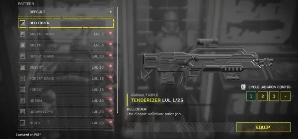 Helldivers 2 hat jetzt eine Waffenanpassung und -Owendung. Bildnachweis: Sony Interactive Entertainment.