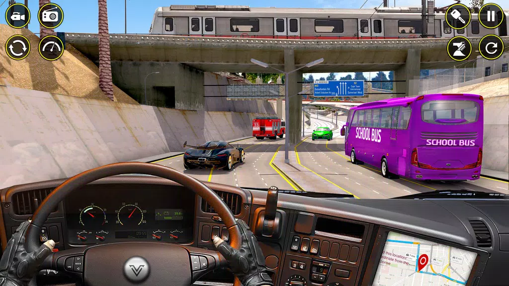 School Bus Coach Driver Games Captura de tela 3
