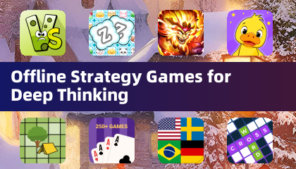 Offline Strategy Games for Deep Thinking