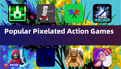 인기 있는 픽셀 아웃한 액션 게임