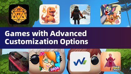 Jeux avec des options de personnalisation avancées